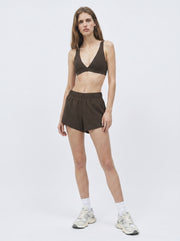 Form Department women's Running Short in Espresso