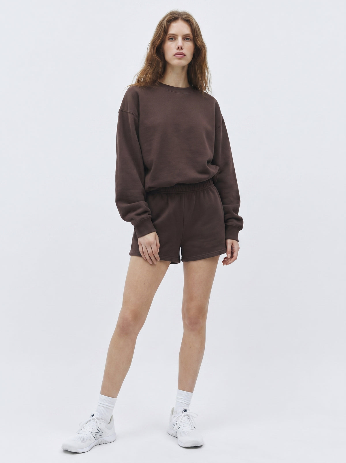 Form Department women's Sweat Short in Espresso