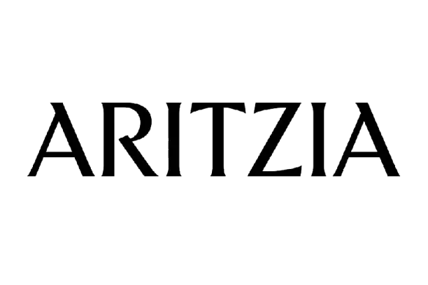 Aritzia logo in black on a white background